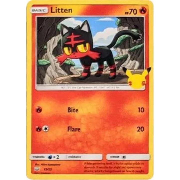 Litten 15/25 - McDonald's 25th Anniversary Promos - Holofoil