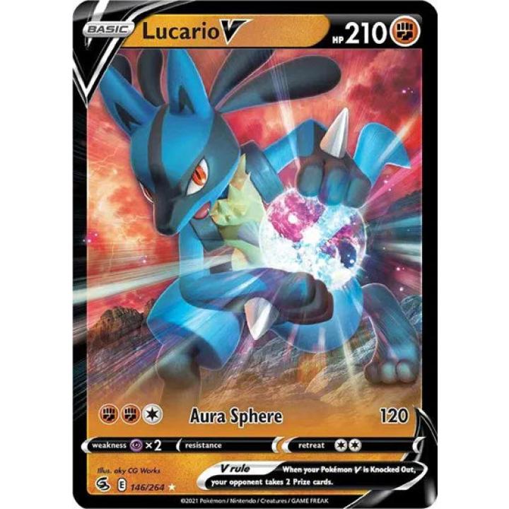 Lucario V 146/264 - Fusion Strike - Holofoil