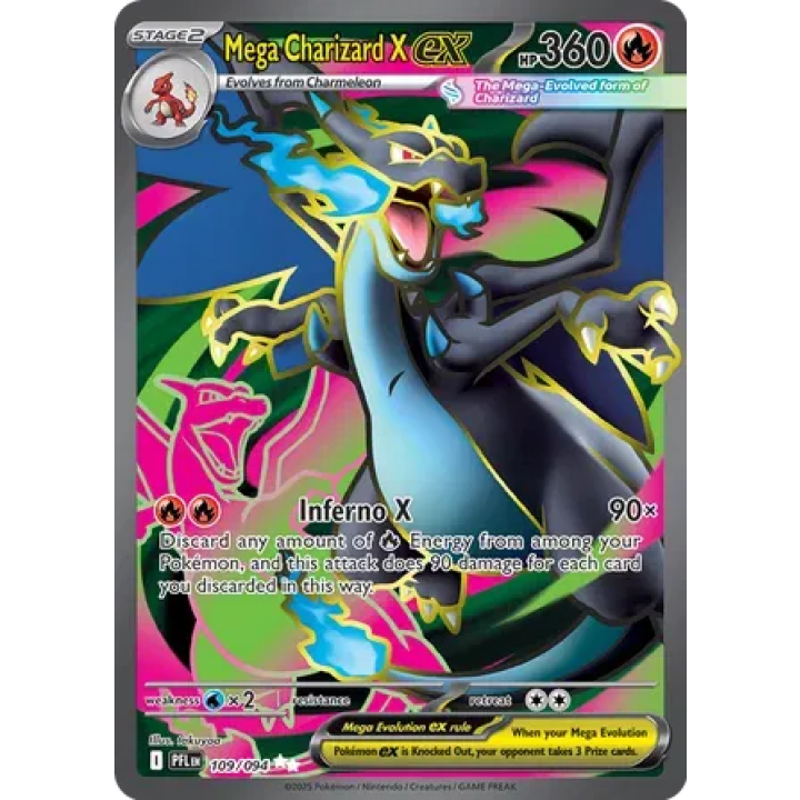 Mega Charizard X ex 109/094 - Phantasmal Flames - Holofoil