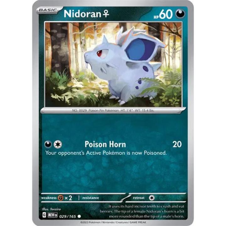Nidoran F 029/165 - Scarlet & Violet 151 - Reverse Holofoil