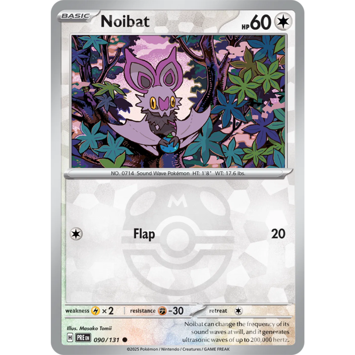 Noibat 090/131 - Prismatic Evolutions - Master Ball Pattern