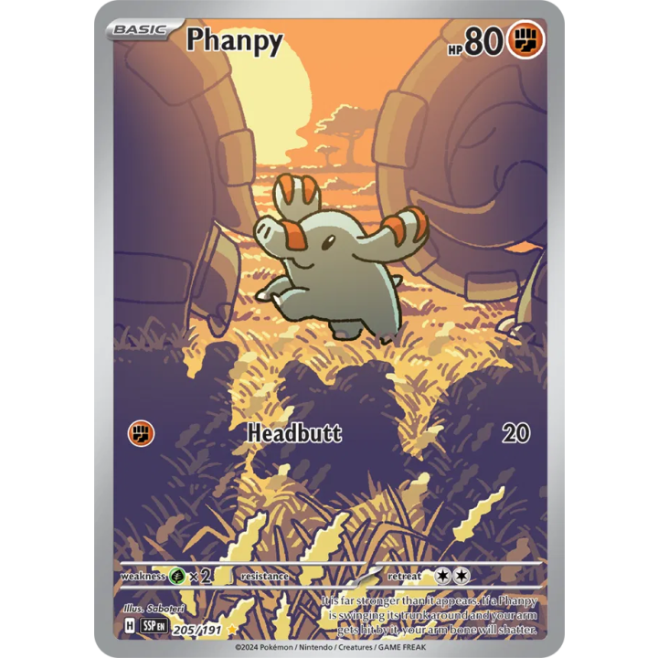 Phanpy 205/191 - Surging Sparks - Holofoil