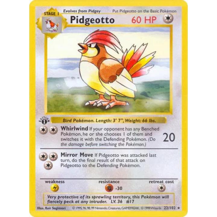 Pidgeotto 22/102 - Base Set (1st Edition) - Normal
