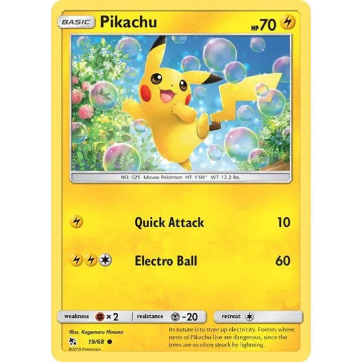 Pikachu 19/68 - Hidden Fates - Normal