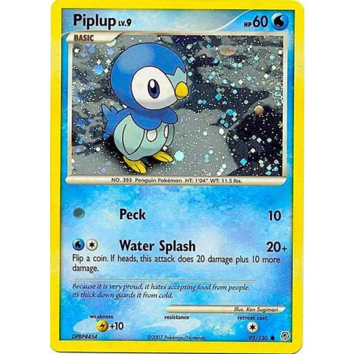 Piplup Lv.9 93/130 - Diamond & Pearl - Cosmos Holo