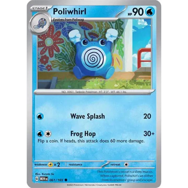 Poliwhirl 061/165 - Scarlet & Violet 151 - Reverse Holofoil