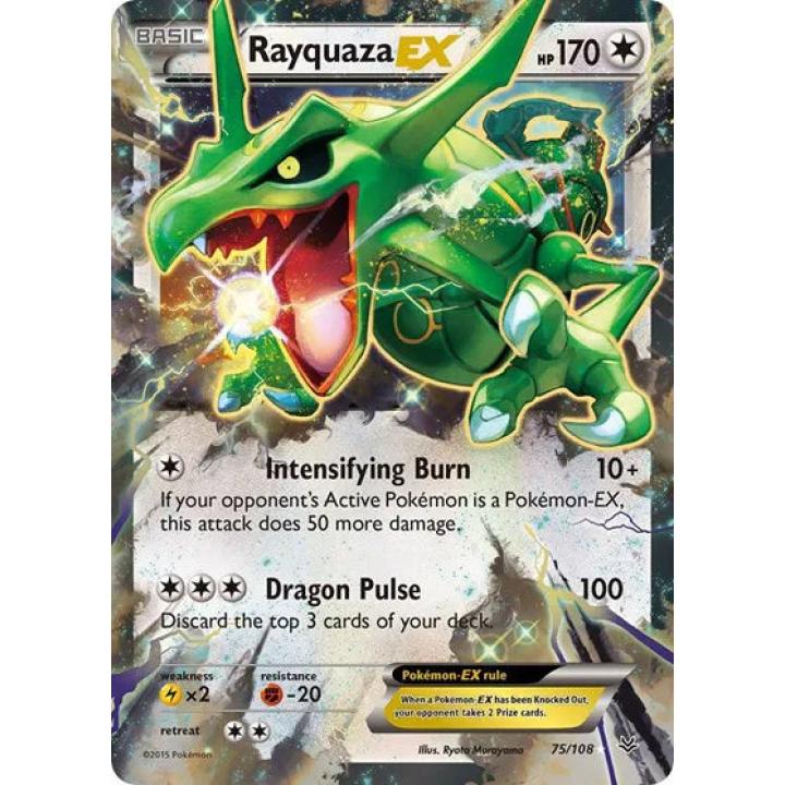 Rayquaza EX 75/108 - Roaring Skies - Holofoil