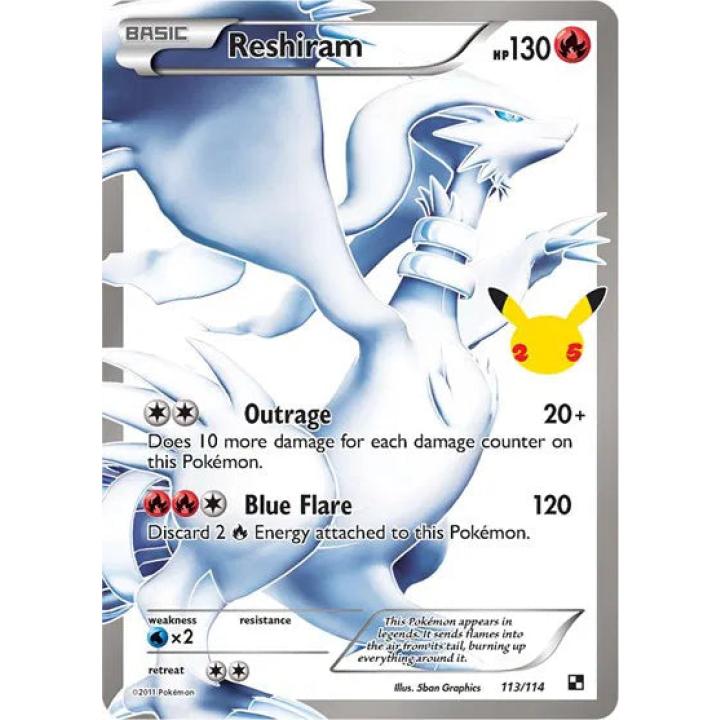 Reshiram 113/114 - Celebrations: Classic Collection - Holofoil