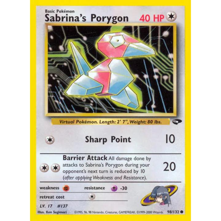 Sabrina's Porygon 98/132 - Gym Challenge (Unlimited) - Normal