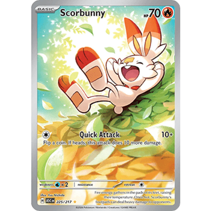 Scorbunny 225/217 - Ascended Heroes - Holofoil