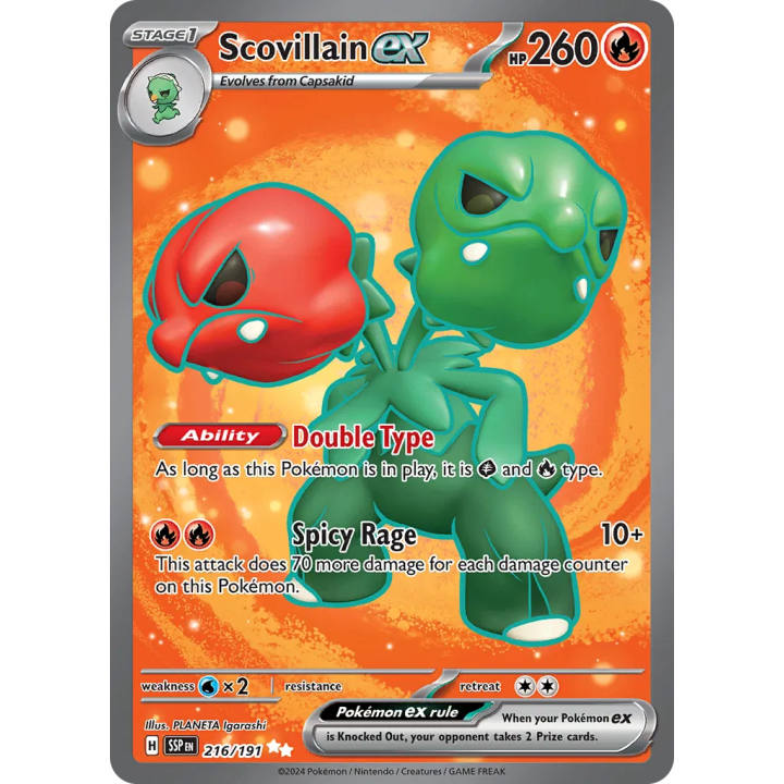 Scovillain ex 216/191 - Surging Sparks - Holofoil