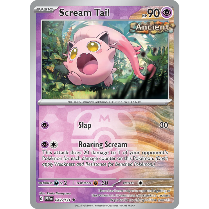 Scream Tail 042/131 - Prismatic Evolutions - Master Ball Pattern