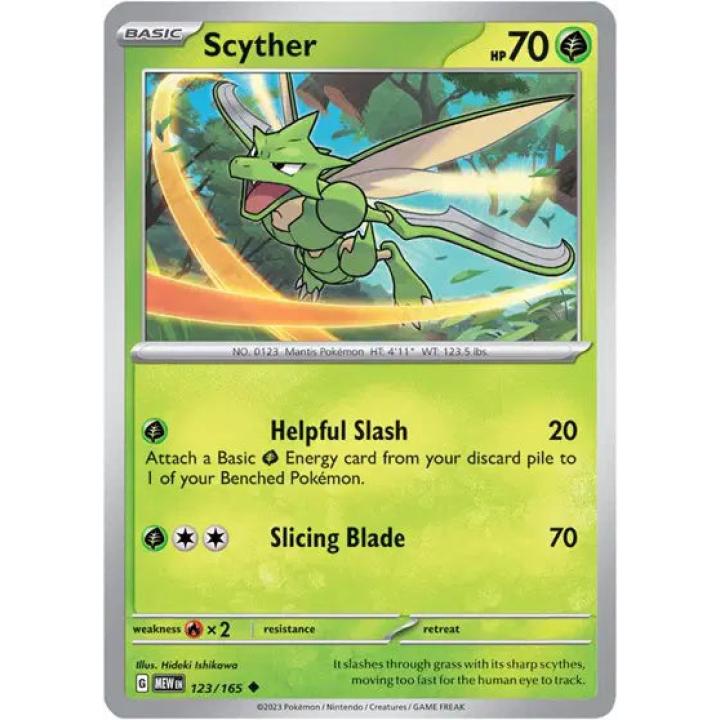 Scyther 123/165 - Scarlet & Violet 151 - Reverse Holofoil