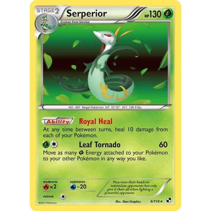 Serperior 6/114 - Black & White - Holofoil