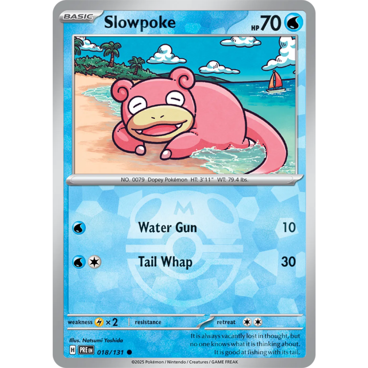 Slowpoke 018/131 - Prismatic Evolutions - Master Ball Pattern