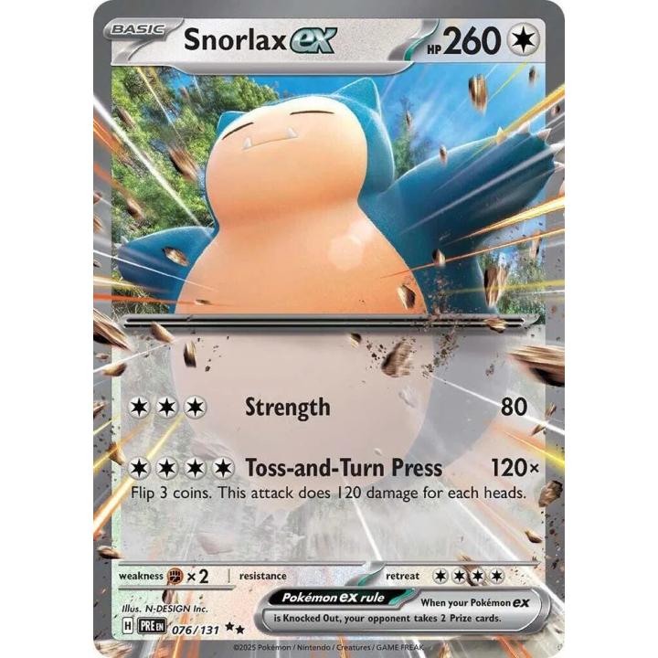 Snorlax ex 076/131 - Prismatic Evolutions - Holofoil