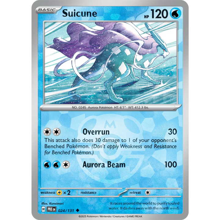 Suicune 024/131 - Prismatic Evolutions - Master Ball Pattern