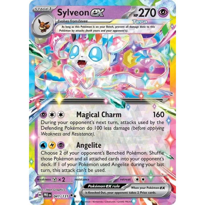 Sylveon ex 041/131 – Prismatic Evolutions –  Holofoil