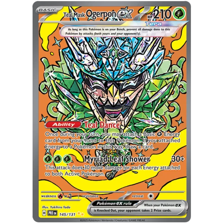 Teal Mask Ogerpon ex 145/131 - Prismatic Evolutions - Holofoil