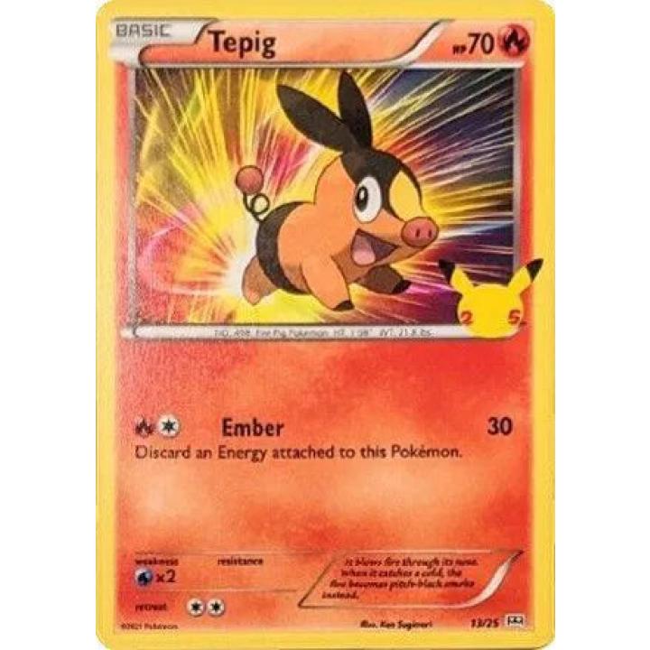 Tepig 13/25 - McDonald's 25th Anniversary Promos - Holofoil