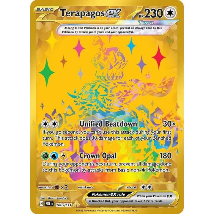 Terapagos ex 180/131 - Prismatic Evolutions - Holofoil