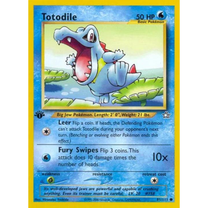 Totodile 81/111 - Neo Genesis (First Edition) - Normal