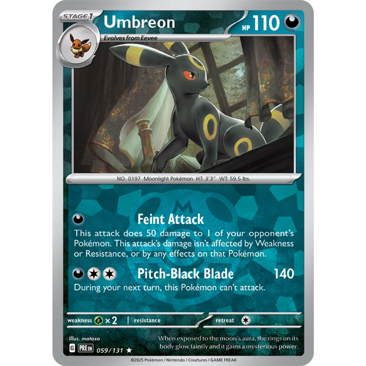 Umbreon 059/131 - Prismatic Evolutions - Master Ball Pattern