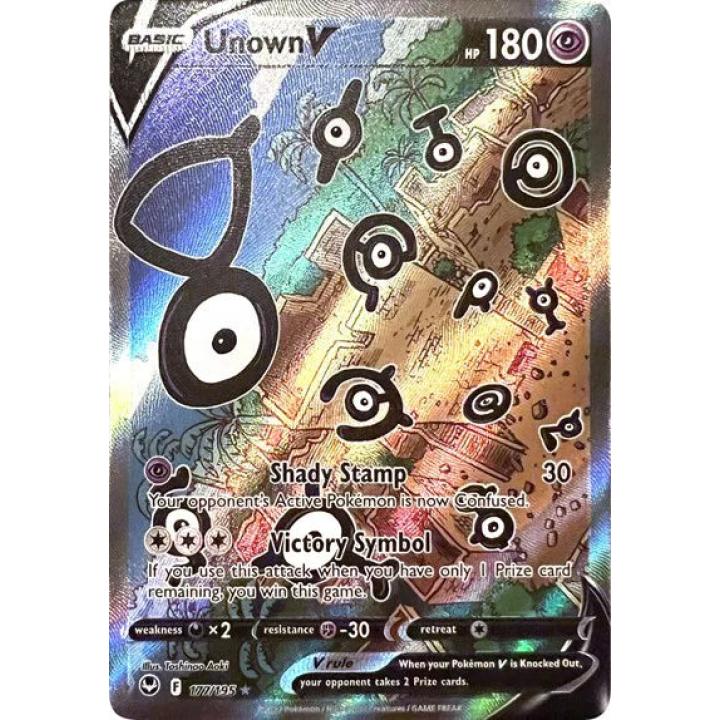 Unown V 177/195 - Silver Tempest - Holofoil