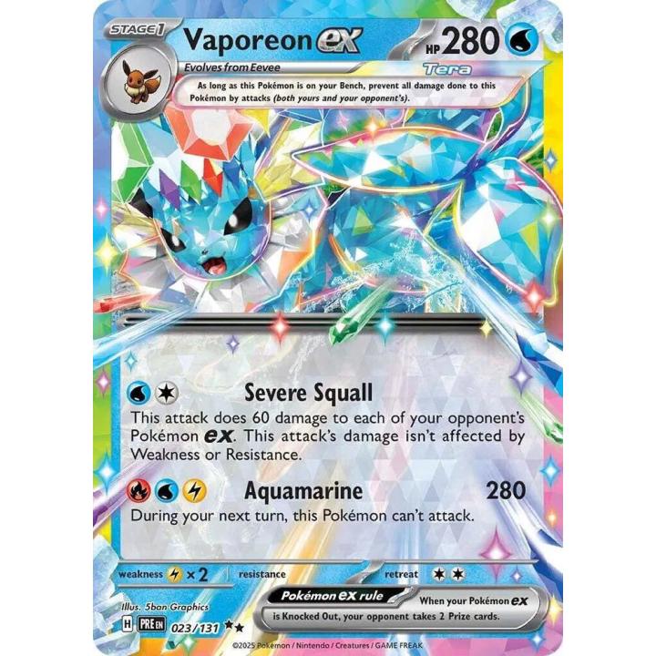 Vaporeon ex 023/131 - Prismatic Evolutions - Holofoil