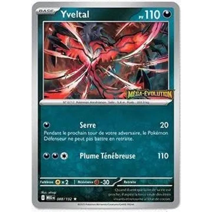 Yveltal (Mega Evolution Stamped) 088/132 - Mega Evolution - Holofoil (sealed)