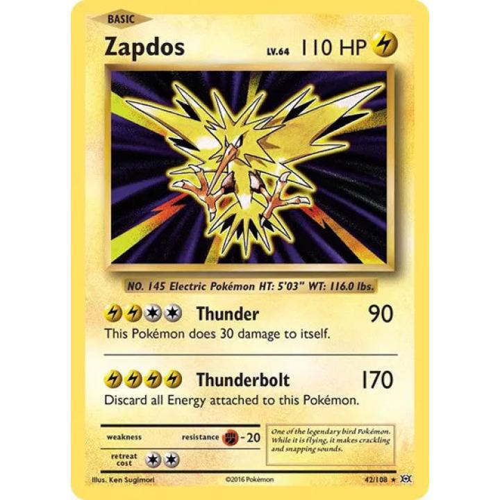 Zapdos 42/108 - Evolutions - Holofoil