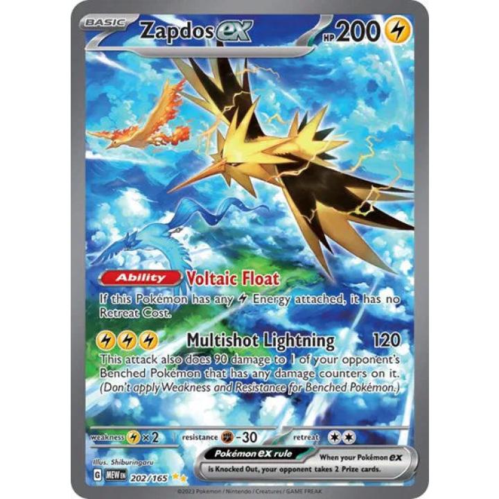 Zapdos ex 202/165 - Scarlet & Violet 151 - Holofoil