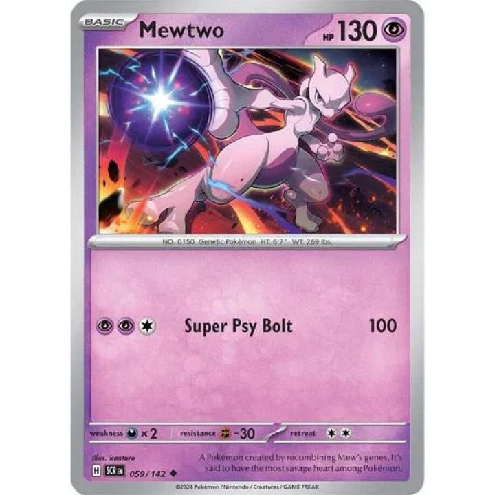 Mewtwo 059/142 - Stellar Crown - Reverse Holofoil