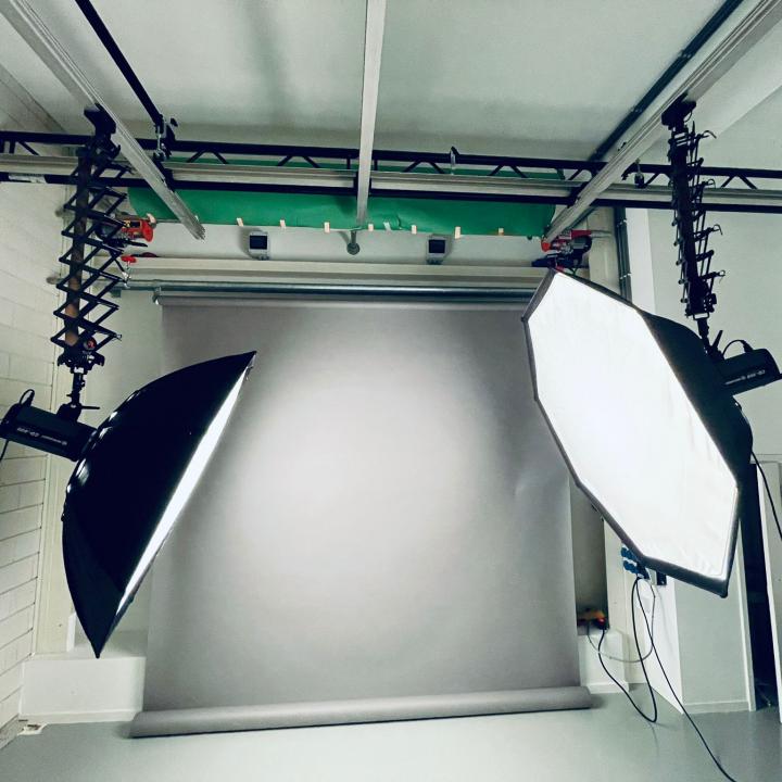 Foto studio met pantograaf