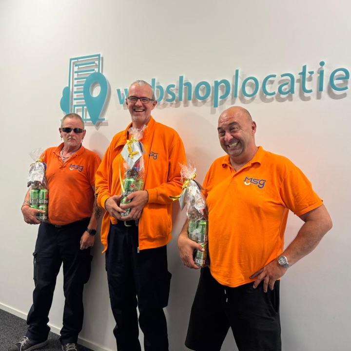 Marko, Nick en Anton transport chauffeurs voor webshoplocatie