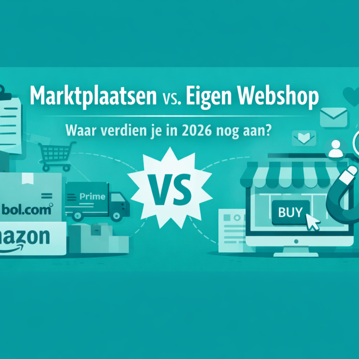 Marktplaatsen vs. eigen webshop: waar verdien je in 2026 nog aan?
